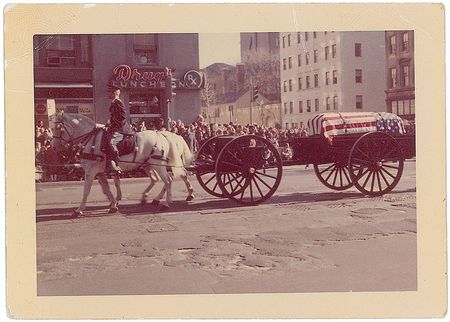 Lot #267 John F. Kennedy Funeral Procession Set of Five Photographs - Image 1