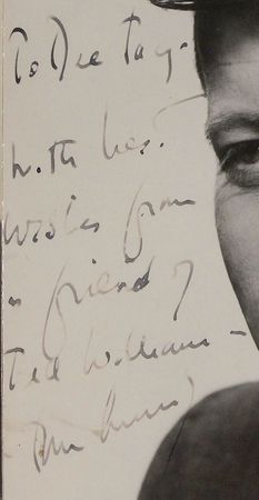 Lot #79 John F. Kennedy 1959 Signed Photograph with Inscription Mentioning Ted Williams - Image 2