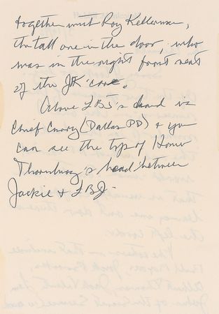 Lot #234 Malcolm M. Kilduff Signed Photograph and Letter Describing LBJ’s Swearing-In - Image 3
