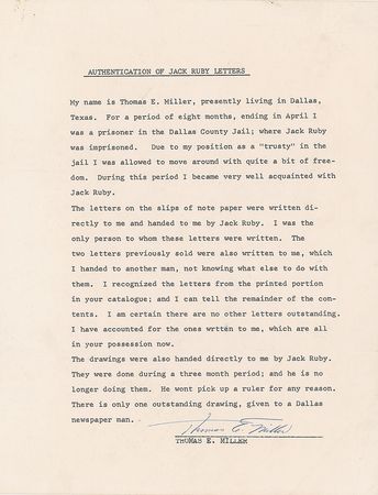 Lot #260 Jack Ruby Handwritten Letter from Jail Identifying LBJ as the Kennedy Assassination Mastermind  - Image 4