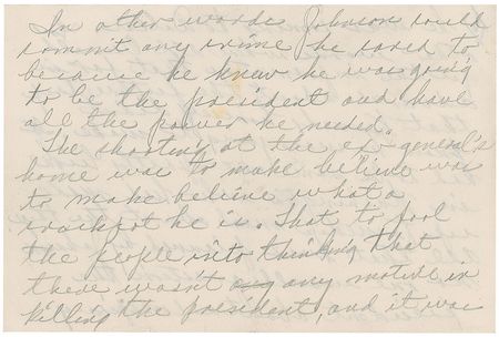 Lot #260 Jack Ruby Handwritten Letter from Jail Identifying LBJ as the Kennedy Assassination Mastermind  - Image 11