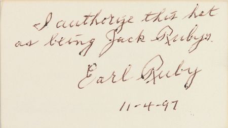 Lot #246 Jack Ruby?s Owned and Worn Hat - Image 5