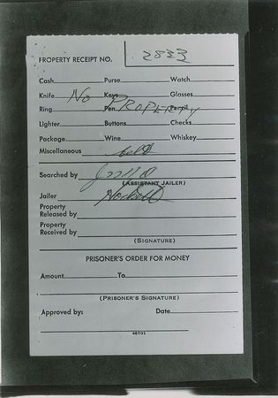 Lot #203 Official Dallas Police Photographs of Lee Harvey Oswald’s Arrest Card - Image 3