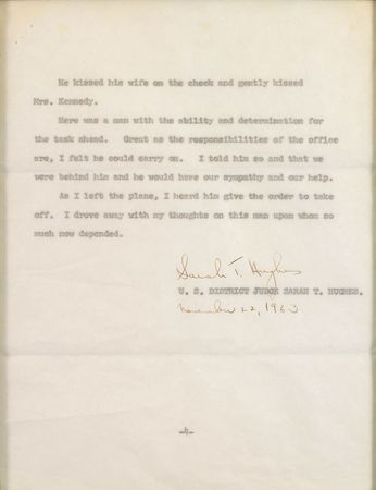 Lot #233 Sarah T. Hughes Historically Lengthy Signed Firsthand Account - Image 5