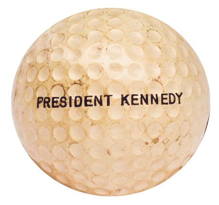 Lot #25 John F. Kennedy’s Golf Ball Embossed “President Kennedy” - Image 1