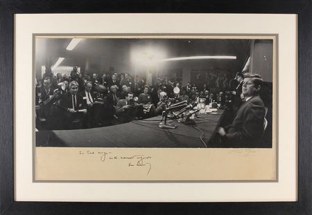 Lot #117 John F. Kennedy 1960 Signed Campaign Photograph - Image 1