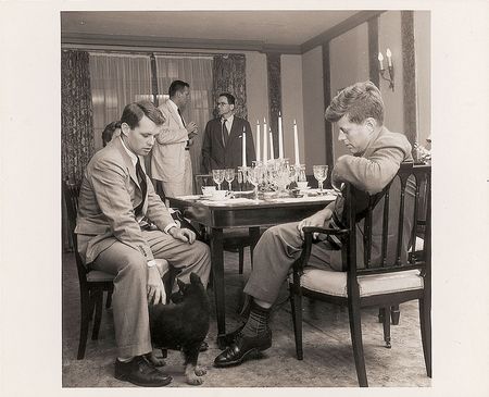 Lot #115 John and Robert Kennedy Photograph Consulting over Dinner - Image 1