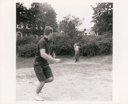 Lot #101 John and Robert Kennedy Photograph Playing Football - Image 1