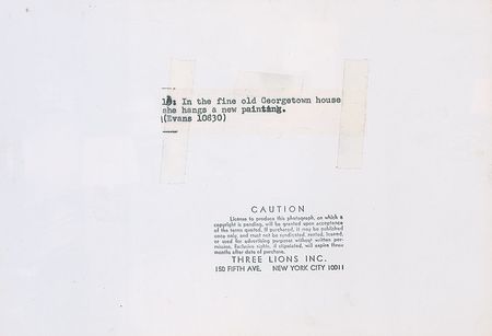 Lot #112 Jacqueline Kennedy Photograph Hanging One of John’s Paintings - Image 2