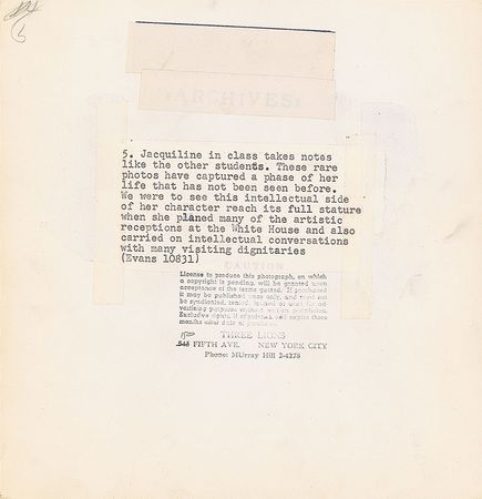 Lot #111 Jacqueline Kennedy Photograph in Political History Class - Image 2
