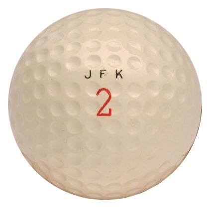Lot #24 John F. Kennedy?s Presidential Golf Ball Embossed ?J.F.K.? - Image 1