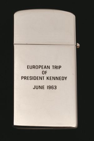 Lot #32 John F. Kennedy 1963 European Trip Lighter Gifted to a Staff Member - Image 2