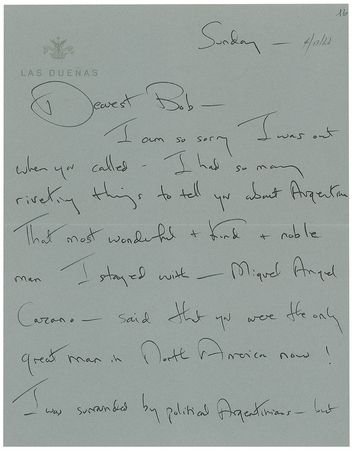 Lot #282 Jacqueline Kennedy Circa 1966 Autograph Letter Signed - Image 1