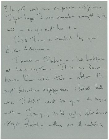 Lot #282 Jacqueline Kennedy Circa 1966 Autograph Letter Signed - Image 2