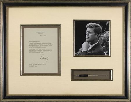 Lot #15 John F. Kennedy?s Pen Used to Sign the 1961 Peace Corps Act - Image 1