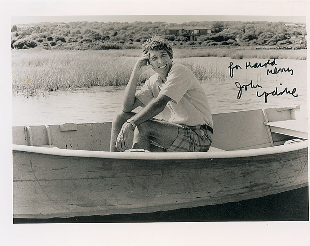 Lot 964 John Updike: ?Really, signing things is about the dumbest thing I do, dumber even than eating?