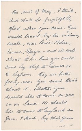 Lot #855 D. H. Lawrence: Lawrence sighs to a poet friend: 