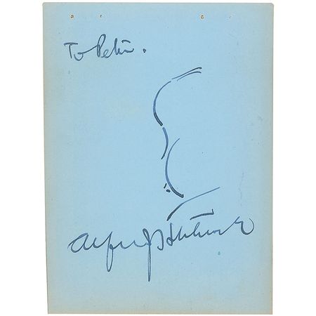 Lot #1271 Alfred Hitchcock Sketch - Image 2