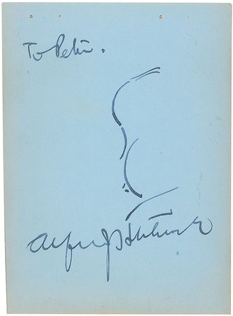 Lot #1271 Alfred Hitchcock Sketch - Image 1