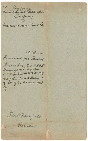 Lot #441 Frederick Douglass Signed Document - Image 2