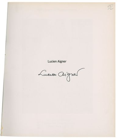 Lot #1903 Lucien Aigner - Image 1