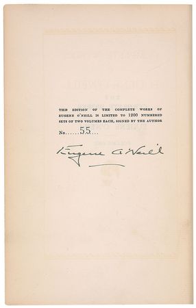 Lot #864 Eugene O?Neill Book - Image 1