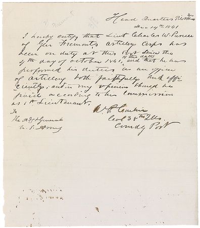 Lot #219 William P. Carlin Handwritten Letter Signed - Image 1