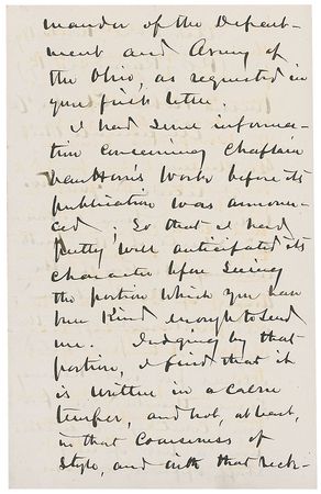 Lot #686 Don Carlos Buell Handwritten Letter Signed - Image 3