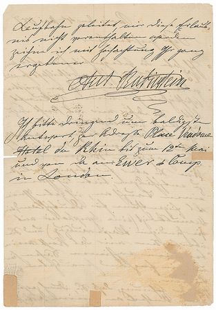Lot #1032 Anton Rubinstein: “I have an opportunity to sell all of my compositions here for a very good price” - Image 2