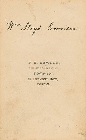 Lot #460 William Lloyd Garrison - Image 1