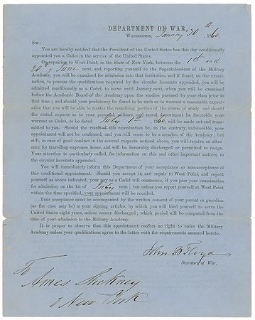 Lot #575 John B. Floyd Signed Document - Image 1