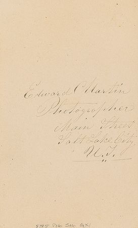 Lot #942 Edward C. Martin: Scarce original portrait of Brigham Young, signed by the photographer - Image 2