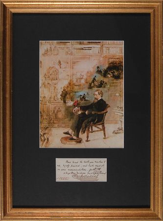 Lot #834 Charles Dickens: ?I have heard the book you mention to me, highly praised; and I will read it on your recommendation? - Image 1