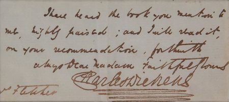 Lot #834 Charles Dickens: ?I have heard the book you mention to me, highly praised; and I will read it on your recommendation? - Image 2
