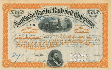 Lot #561 Jay Cooke Signed Document - Image 1