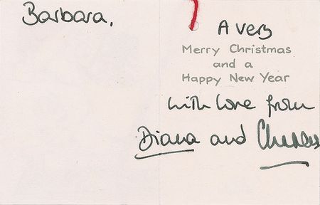 Lot #439 Diana and Charles Christmas Tag - Image 1