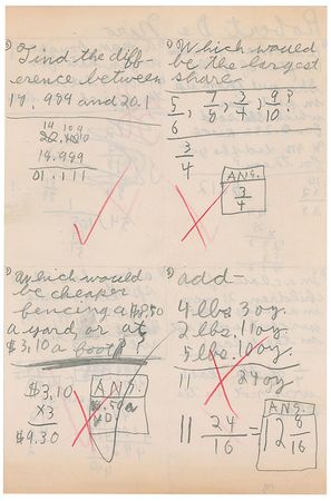 Lot #1258 Robert DeNiro: The future Oscar winner fails his math homework - Image 2