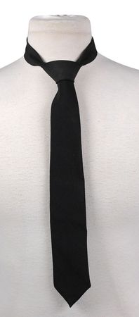 Lot #71 John F. Kennedy’s Black Necktie Necktie - Image 1