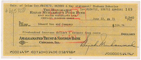 Lot #607 Elijah Muhammad - Image 1