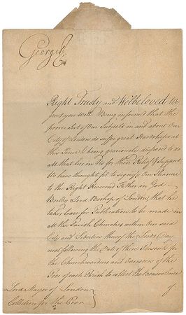 Lot #485 King George III Signed Document - Image 1