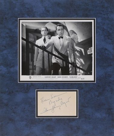 Lot #1252 Humphrey Bogart Signature - Image 1