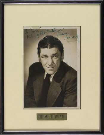 Lot #1284 Three Stooges: Shemp Howard: Scarce portrait of the versatile Shemp - Image 2
