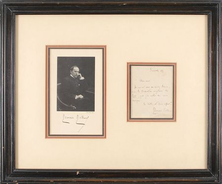 Lot #875 Romain Rolland Handwritten Letter Signed - Image 1