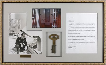 Lot #178 Lee Harvey Oswald and Jack Ruby: Jail key to the block that housed the cell which held both Oswald and Ruby - Image 1