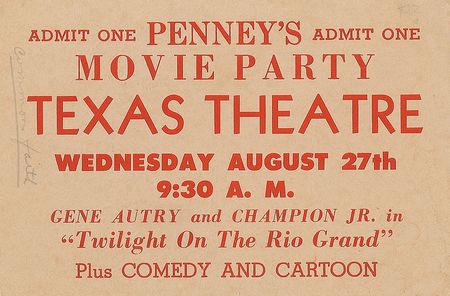 Lot #172 Texas Theatre - Image 1