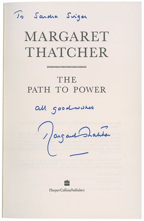 Lot #628 Margaret Thatcher Book - Image 1