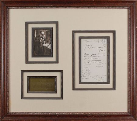 Lot #510 Louis Pasteur: Beginning his study of rabies: ?Can the dog still bite?? - Image 1