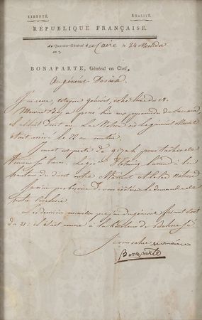 Lot #506 Napoleon: ?Murad Bey passed by yesterday in the direction of the pyramids? - Image 2