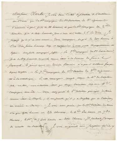 Lot #504 Napoleon: Napoleon grills his minister of war on troop counts and placement - Image 1