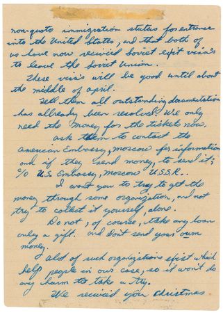 Lot #154 Lee Harvey Oswald: “Both of us have now recivied Soviet exit visa’s to leave the Soviet Union” - Image 2